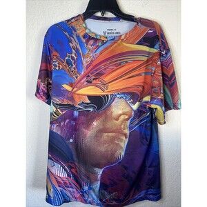 shirt Android Jones Vision Lab Psychedelic Art VR rave party L Club Loud wild